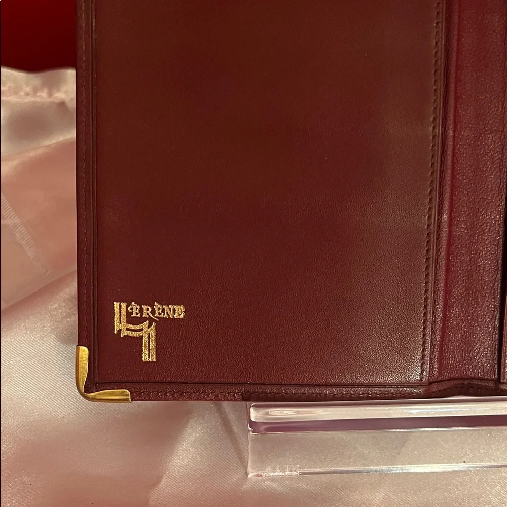 Cartier Deep Red Leather Card Holder - Picture 2 of 12